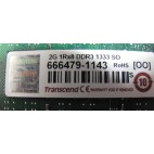 Mémoire Trancend TS256MSK64V3N-I 2Gb DDR3 1333 for Notebook