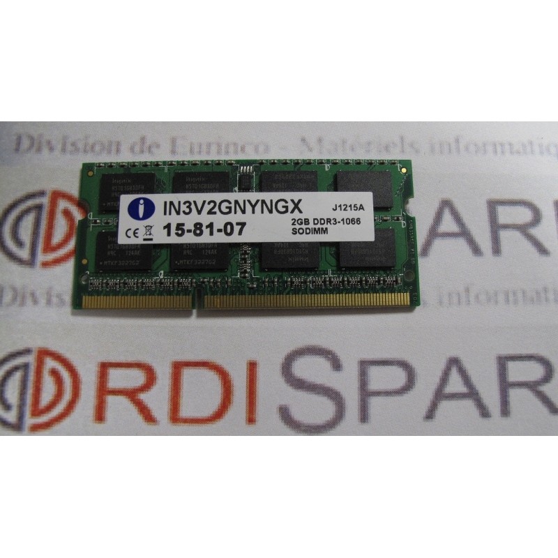 Mémoire Integral IN3V2GNYNGX 2Go DDR3 1066 for Notebook