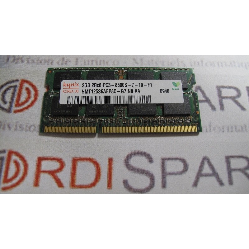 Mémoire Hynix HMT125S6AFP8C-G7 2Go DDR3 PC3-8500S for Notebook