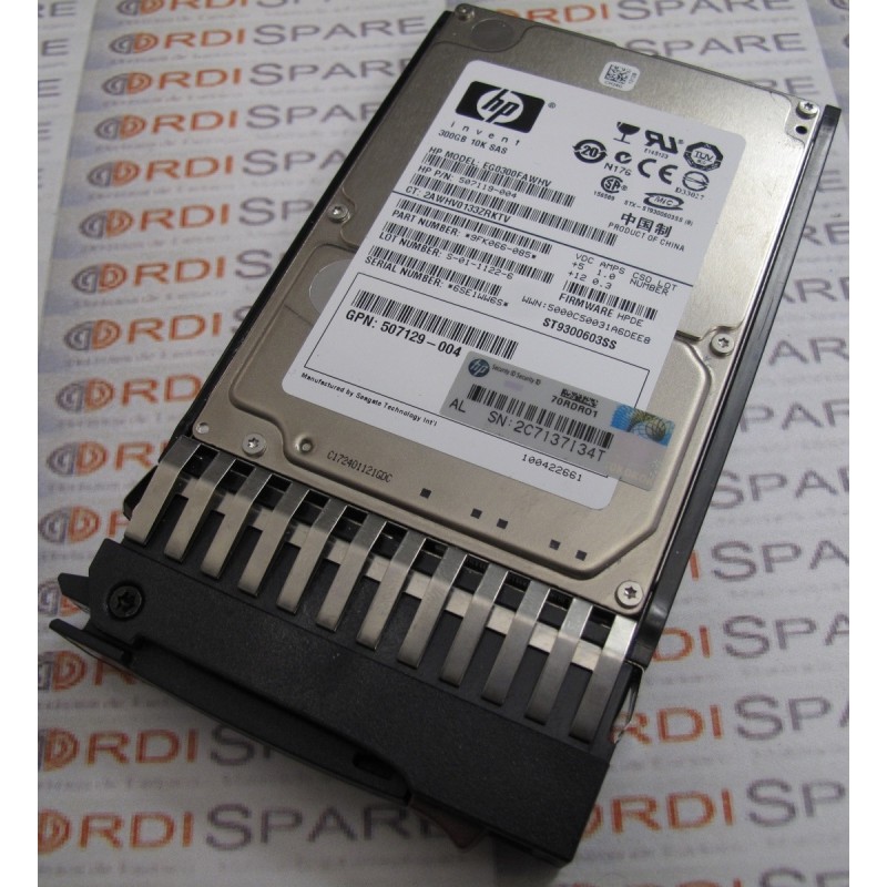 HDD 300Gb 10K SAS 2.5'' HP 507119-004  EG0300FAWHV GPN 507129-004 SEAGATE ST9300603SS