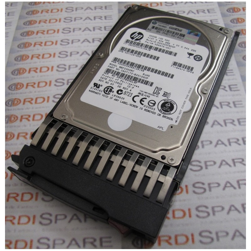 HDD 300Gb 10K SAS 2.5'' HP 599476-001  EG0300FBDSP GPN 507129-004 Toshiba MBF2300RC