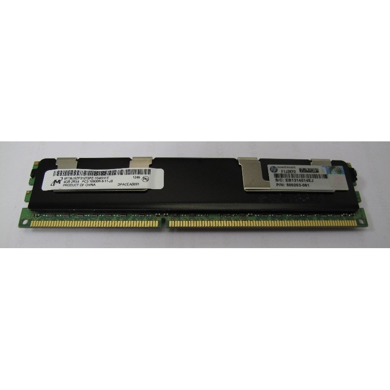 Mémoire 4Gb PC3-10600R ECC Micron MT36JSZF51272PZ  500203-061