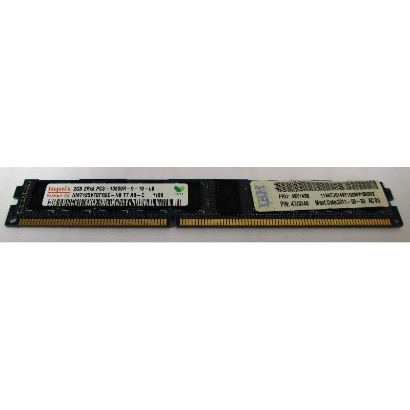 Mémoire Hynix HMT125V7BFR4C-H9 2Gb PC3-10600R ECC Low Profile