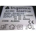 Ingenico Power Supply WA-85113-2 30V/9V 1A/600mA 4 Pins