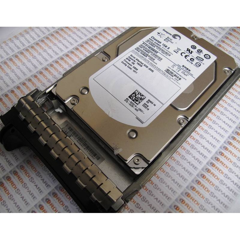 Disque 146Gb SAS 15K 3.5" Seagate ST3146356SS Dell 0XX518 with tray 