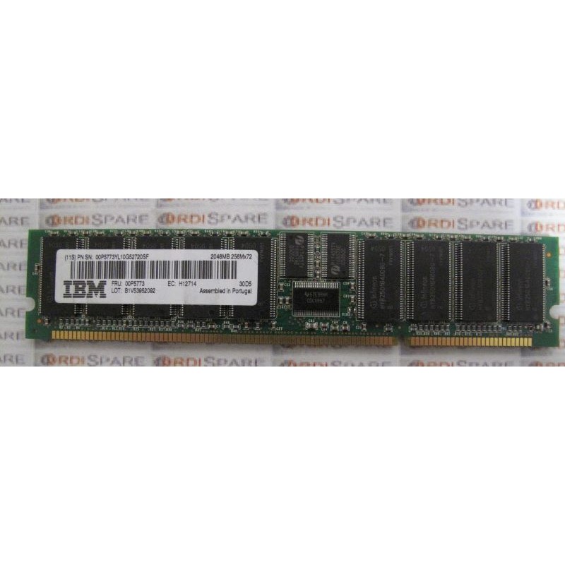 Mémoire IBM 00P5773 2Gb DDR SDRAM 208 pin ECC