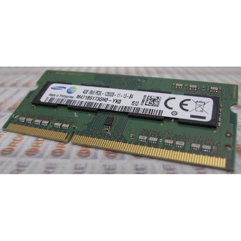 Memoire SO-DIMM Samsung M471B5173QH0-YK0 4Gb 1Rx8 PC3L 12800S