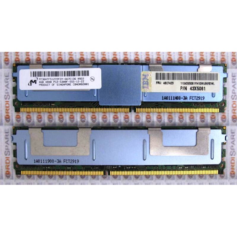 Mémoire 4Gb PC2-6400F DDR2 800 CL5 ECC