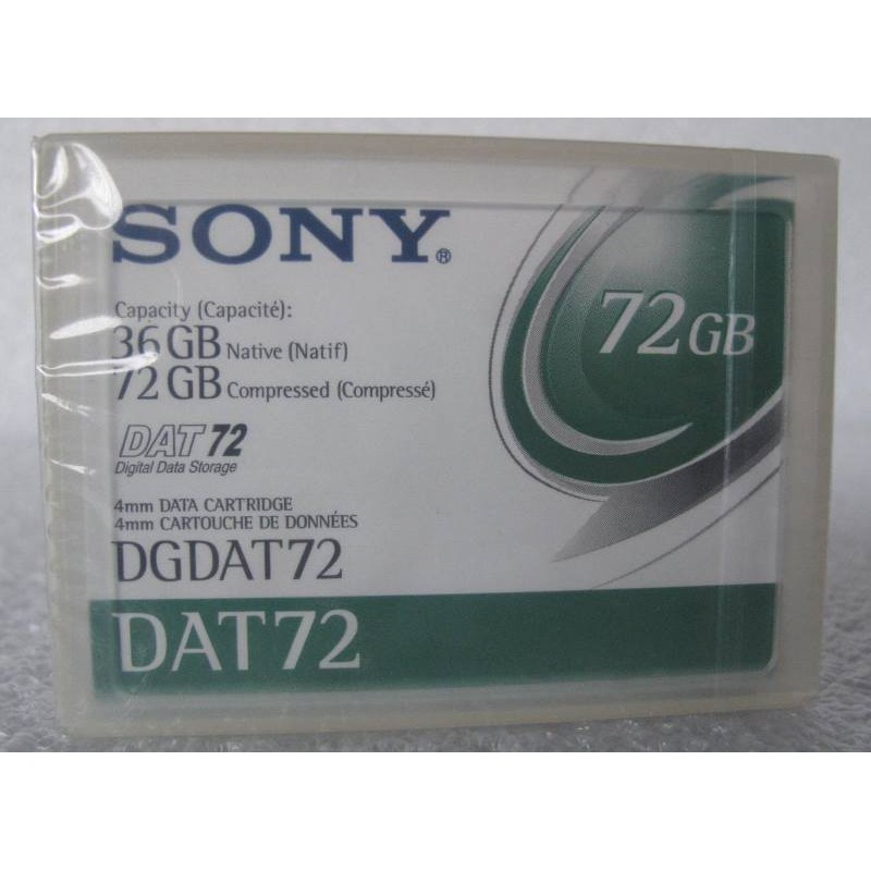 SONY DAT72 4MM modele DGDAT72 data cartridge 36GB / 72GB