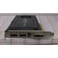 PNY NVIDIA QUADRO K4000 Carte Graphique Professionnelle 3 Go GDDR5 PCI-Express 2 x DP + DVI + Stereo (VCQK4000-PB) 
