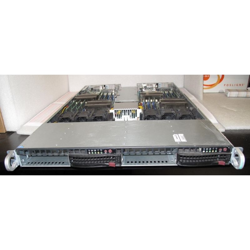 SUPERMICRO 6016TT-TB-1-SG007 Twinserveur 1U MODELE 808-12 avec 2 x X8DTT-IBXF-SG007 - 48GB RAM - NO Disques