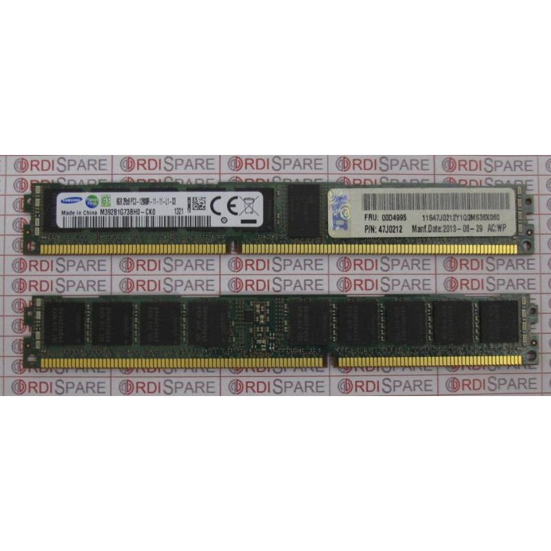 Samsung 8Gb 2Rx8 PC3-12800R DDR3-1600Mhz Memory Module M392B1G73BH0-CK0 IBM 47J0212