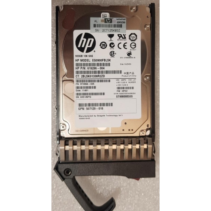 HP 619286-004 900GB 10K SAS 2,5" HARD DISK DRIVE ST9900805SS