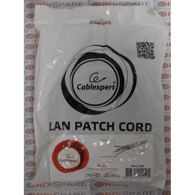 NEW CABLEXPERT 5m UTP Cat5e Patch Cord PP12-5M 