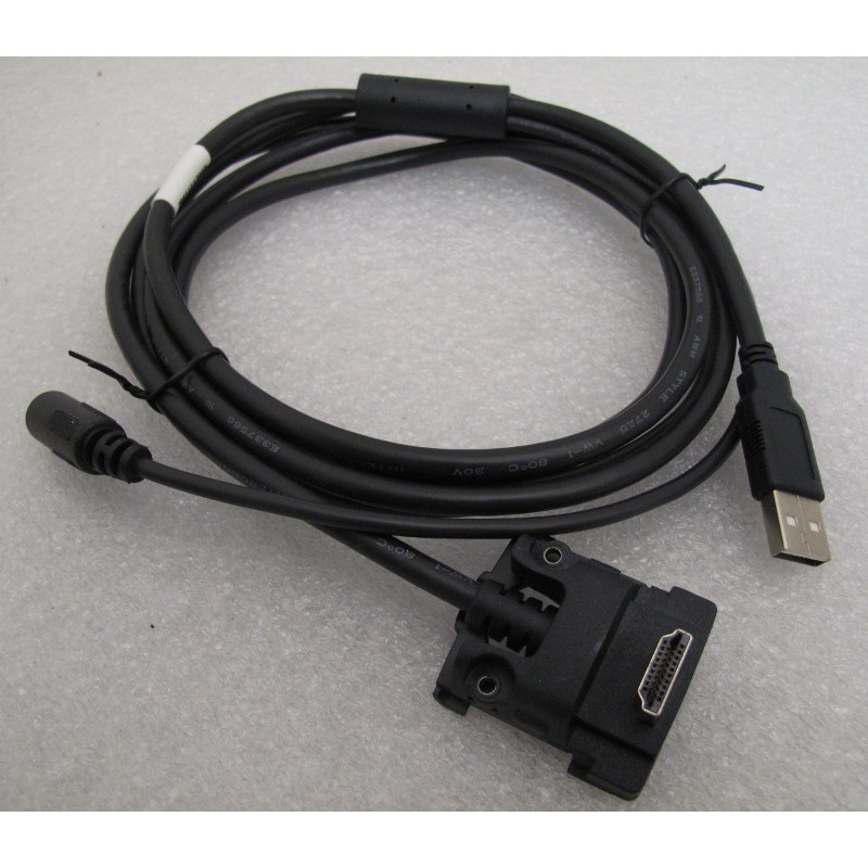 Cable USB HDMI coudé Ingénico pour Terminaux IPP ISC  EMV  2m (6.74 feet) USB 296111170AD