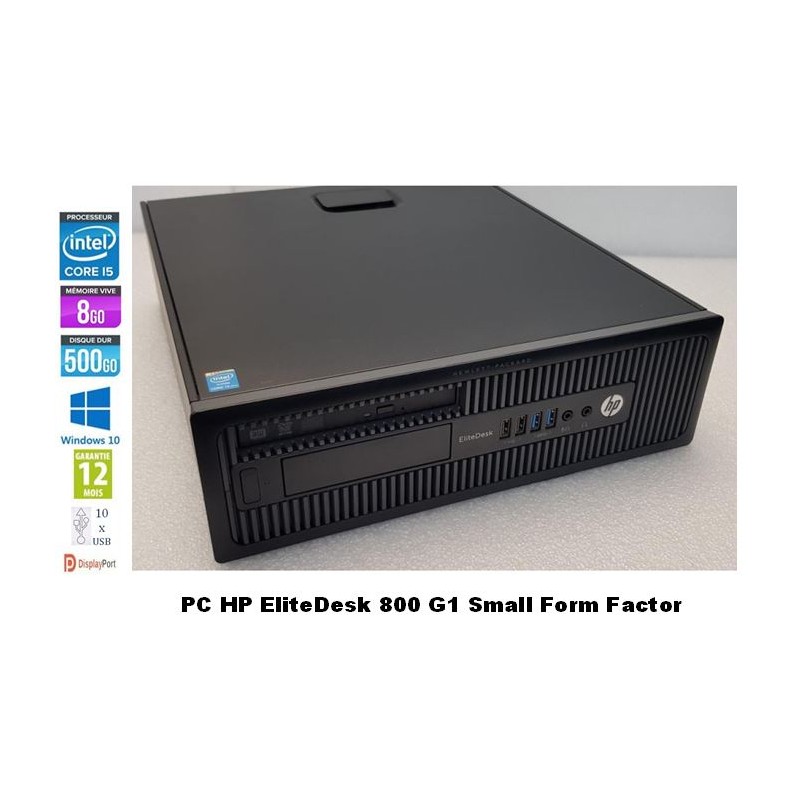 Hp Elitedesk 800 G1 Sff Core I5 4570 3 ghz 4gb Ram 500gb Hdd Ordi Spare