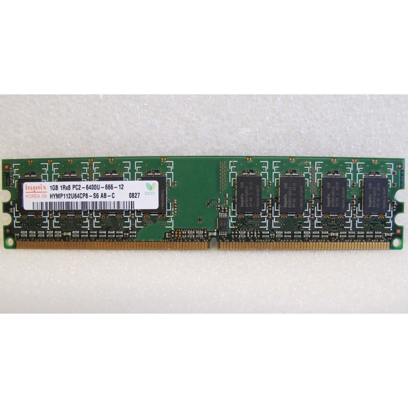 RAM 1Gb DDR2 PC2-6400U NON ECC Hynix HYMP112U64CP8-S6 RAM 1Gb DDR2 PC2-6400U NON ECC Hynix HYMP112U64CP8-S6