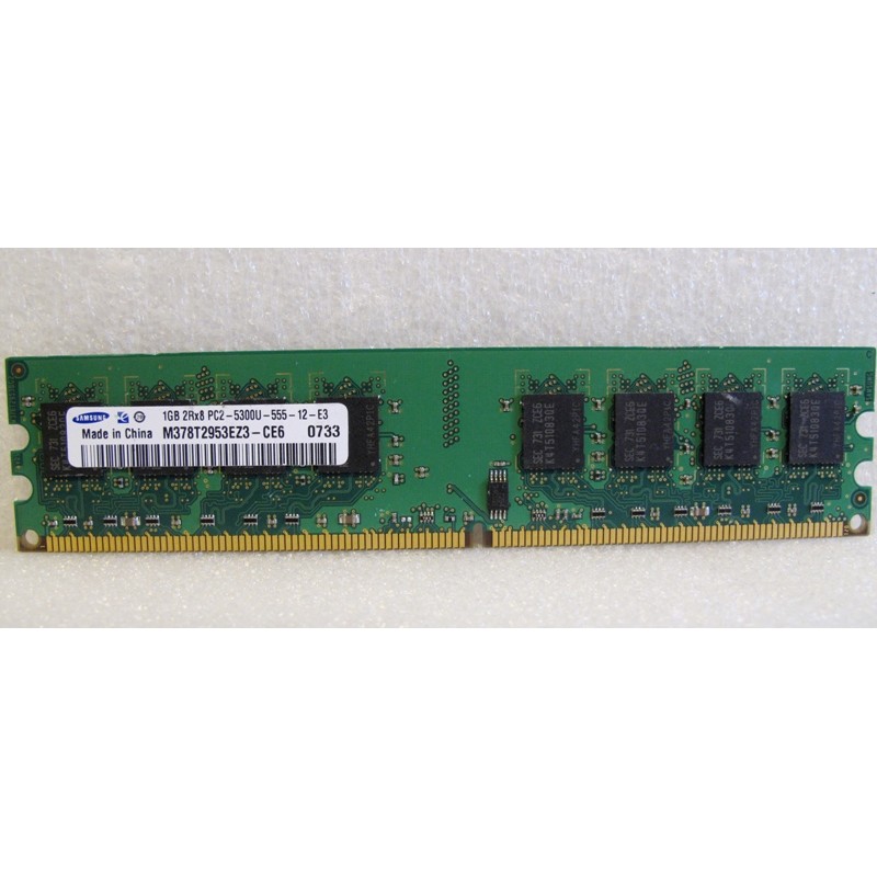 Mémoire HP 377726-888 1Gb DDR2 PC2-5300U non-ECC