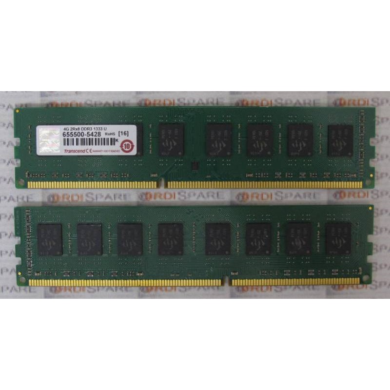 Mémoire Transcend 4Go 2Rx8 DDR3 1333Mhz U