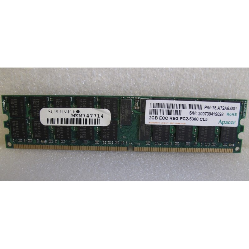 Mémoire RAM de 2Go DDR2 ECC 