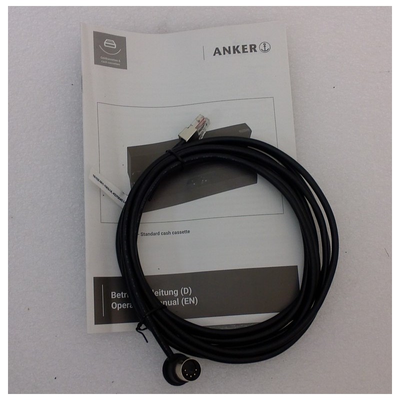 Câble 3m RJ12 5-pin DIN port for ANKER cash drawer 16102-001-1003-UL-KD70040