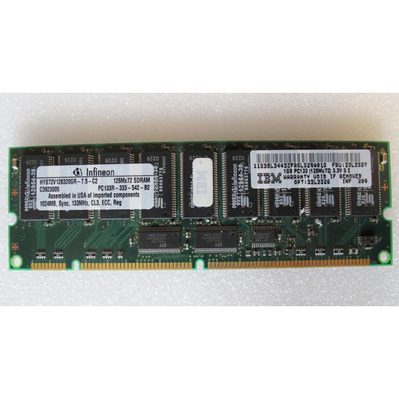 Mémoire 1024MB 133Mhz ECC SDRAM