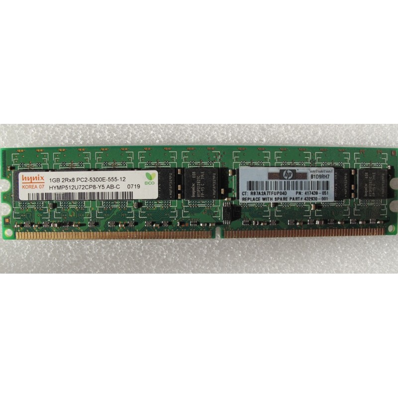 Hynix HYMP512U72CP8-Y5 1Gb DDR2 PC2-5300E ECC