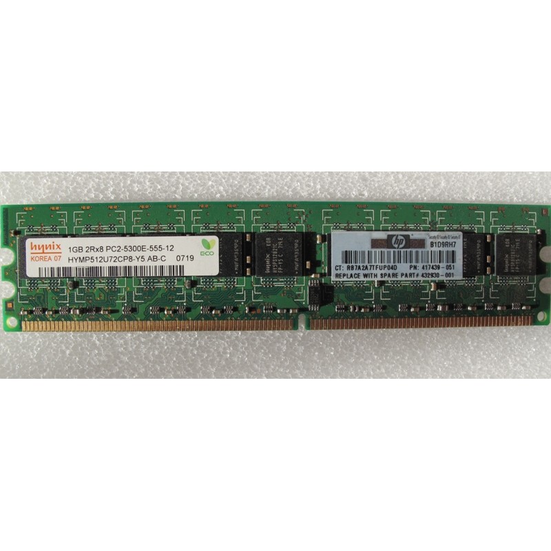 Mémoire RAM de 1GO DDR2 5300E 