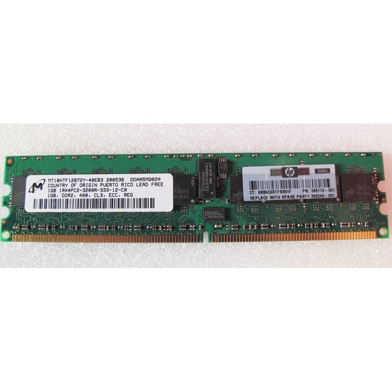 Mémoire RAM de 1Go  DDR2 400Mhz ECC