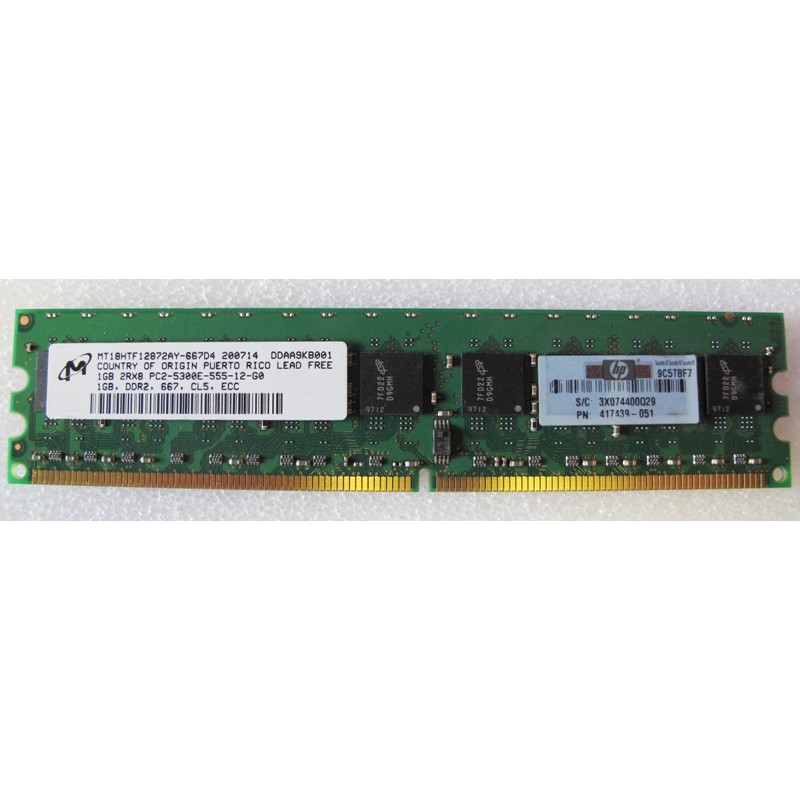 Mémoire RAM de 1Go DDR2 667 ECC