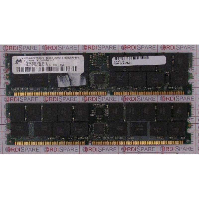 SUN 370-7806 2GB PC3200R DDR400 SUN V20Z V40z Micron MT36VDDF25672G-40BD2