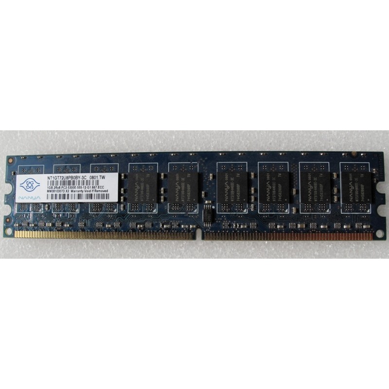 Nanya NT1GT72U8PB0BY-3C 1Gb DDR2 5300E ECC