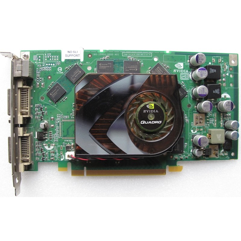 Nvidia quadro 412834-001 FX1500 PCIe 2xDVI 1xSvideo out