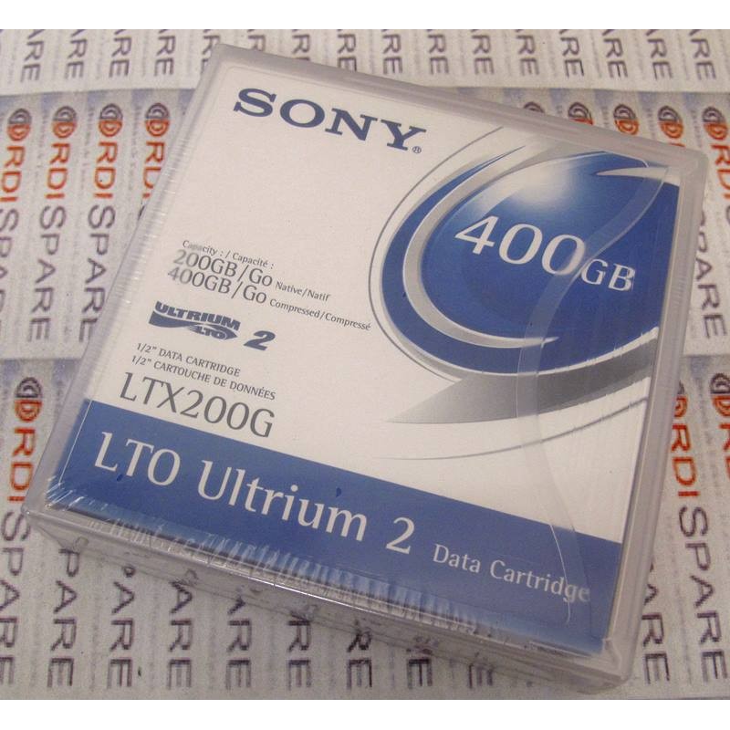 Bande magnétique LTO2 Sony LTX200G Ultrium LTO2 Data Cartridge 400Gb