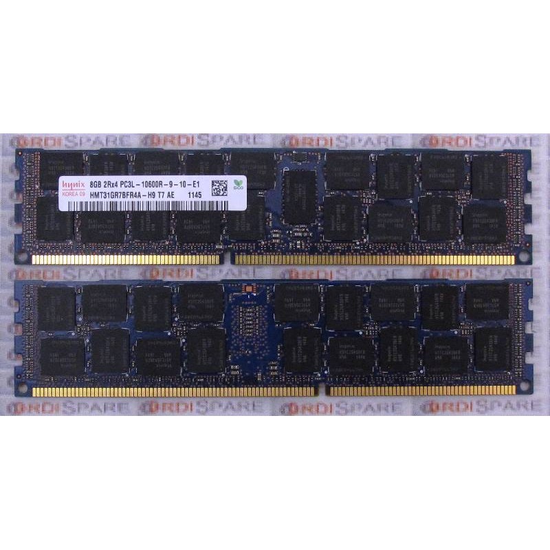 Memory Module 8Gb 2Rx4 PC3L-10600R ECC Hynix HMT31GR7BFR4A-H9