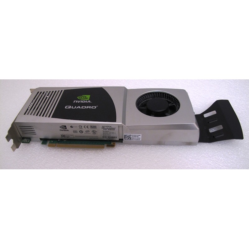 Carte graphique Nvidia Quadro FX4800 1.5Gb GDDR3 1.6GHz PCIe 2xDP, 1xDVI-I, 1xS-Video out  Dell 0Y451H
