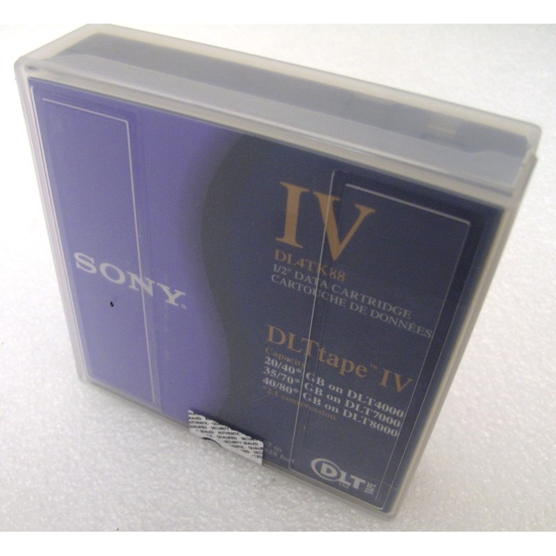 Bande magnétique Sony DL4TK88 Data Cartridge 20/80Gb selon modèle du DLT
