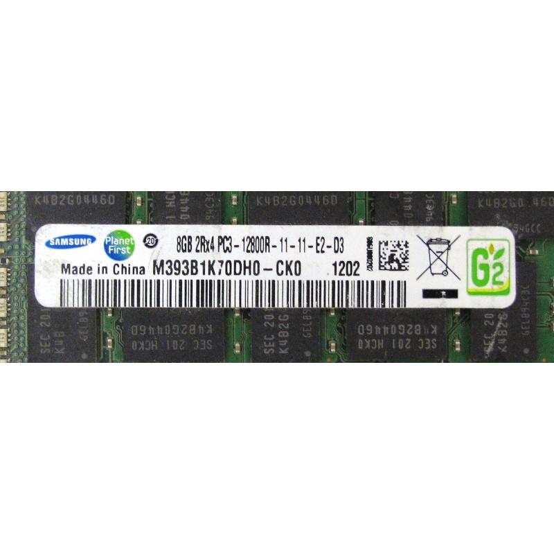 Mémoire 8Gb 2Rx4 PC3-12800R Samsung M393B1K70DH0-CK0