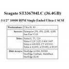 Disque 36GB 15000RPM FC 3.5 SUN 540-5628 - Seagate ST336753FC pn 9U9004