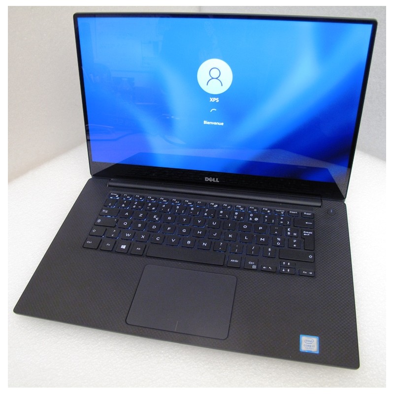 PC Portable 15.6" 4K TACTILE DELL XPS-15 9560 Core i7-7700HQ 2.80GHz, 16Go RAM, SSD M2 512Go, Webcam, no DVD