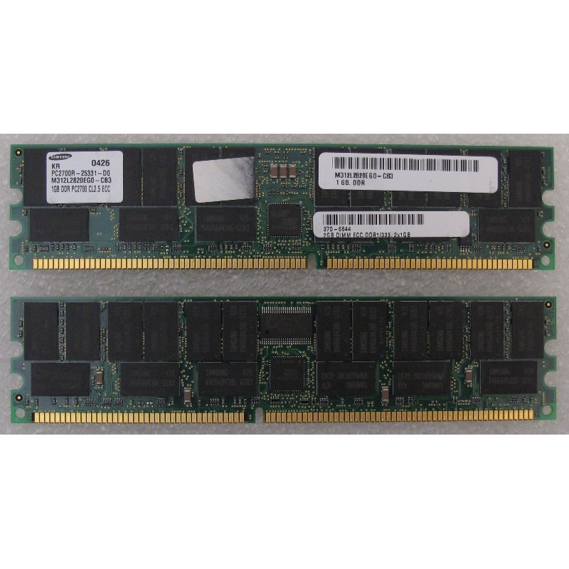 SUN 370-6644 1Gb ECC PC2700R DDR1/333 memory module - Samsung M312L2820EG0 Sun X9252