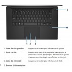 PC Portable 15.6" tactile DELL XPS-15 9560 Core i7-7700HQ 2.80GHz, 16Go RAM, SSD M2 512Go, Webcam, no DVD