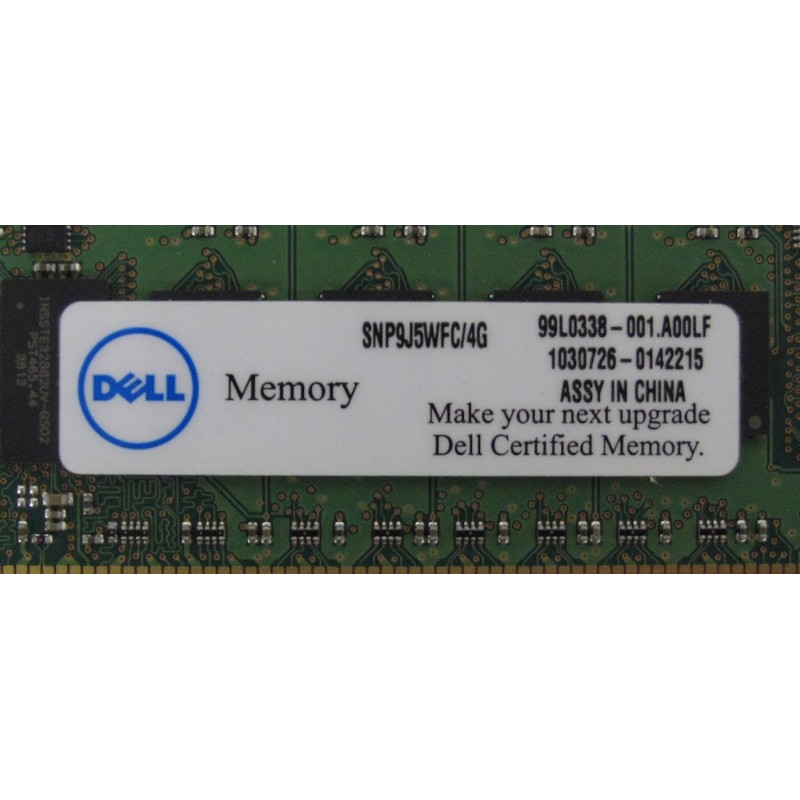 Mémoire 4Go 2Rx8 PC3L 10600R DELL 99L0338 - Micron MT18KSF51272PDZ-1G4K1FE