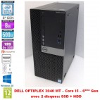 Dell Optiplex 3040 i5-6500 3.20GHz Ram 8Gb SSD 128Gb HDD 500Gb 3.5 Win10 Pro64 - Mod D18M  DP/N 51WKX A00