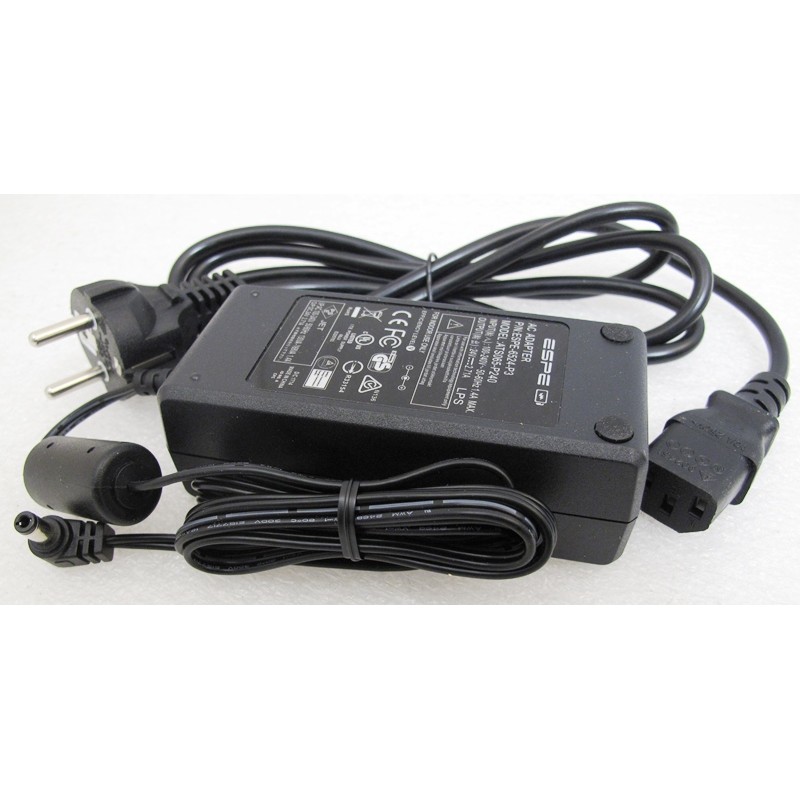 Alimentation 65W 24V 2.71A ESPE ATS065-P240 pn ESPE-6524-P3_Embout Rond coudé Alimentation 65W 24V 2.71A ESPE ATS065-P240 pn ESPE-6524-P3_Embout Rond coudé