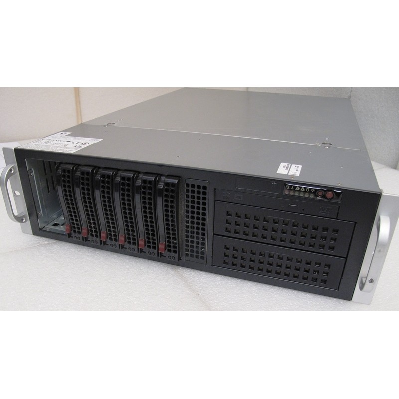 3U Server Supermicro 835-12 2 x Intel Xeon - 72GB RAM + No DISK - 1200W PSU pn 6036A-H(R)+F-SG007