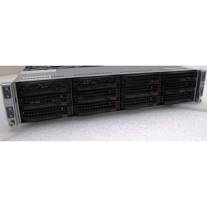 2U Supermicro Server CSE-827-14 SYS-6026TT-HTRF 8x Xeon E5-2600 series 192GB RAM - NO Disk - 2x1400W PSU