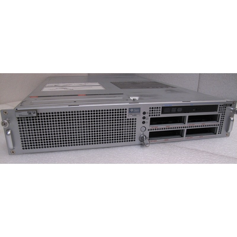Server SUN SPARC Enterprise M3000 4-core 2.75GHz SPARC64 VII 16GB RAM 2x 565W PSU No disk ( 4 x Slots SAS ) DVD SUN  SEWPCCA1Z