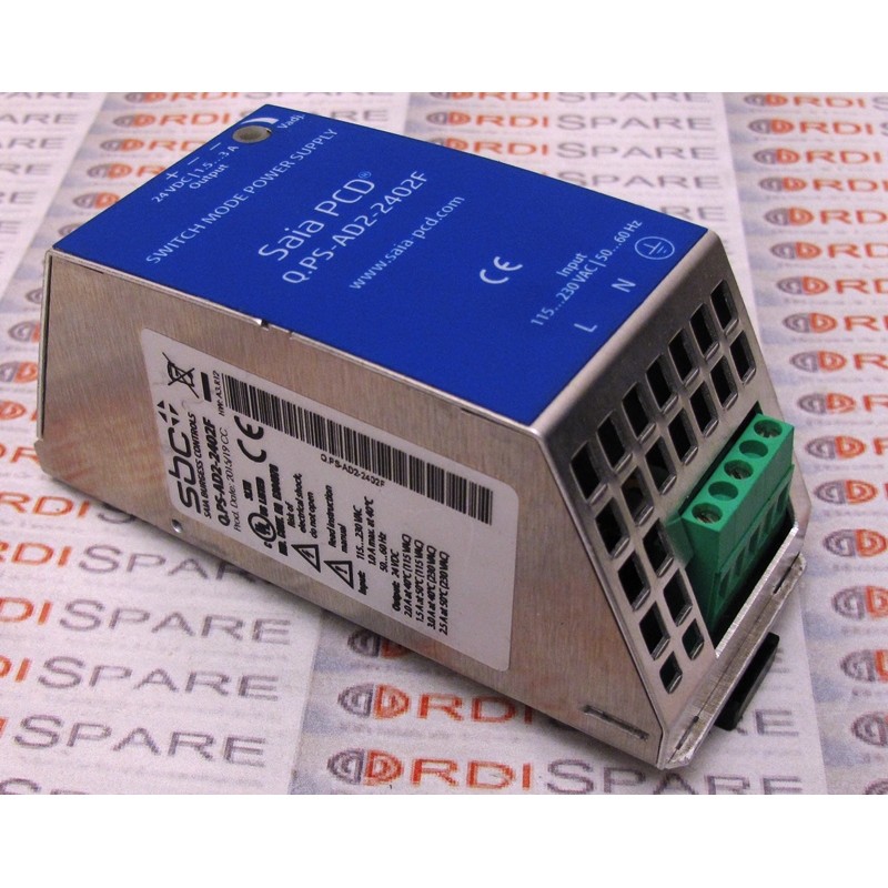 SAIA PCD Switch Mode Power Supply 24VDC 3A SAIA PCD Q.PS-AD2-2402F 