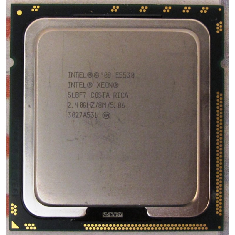 Processor 2.40GHz Intel Xeon E5530 SLBF7 2,40GHz 4-Core 8-Threads 8Mb cache